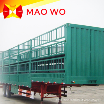 Popular 12m 40ton Fence Cargo Truck Trailer